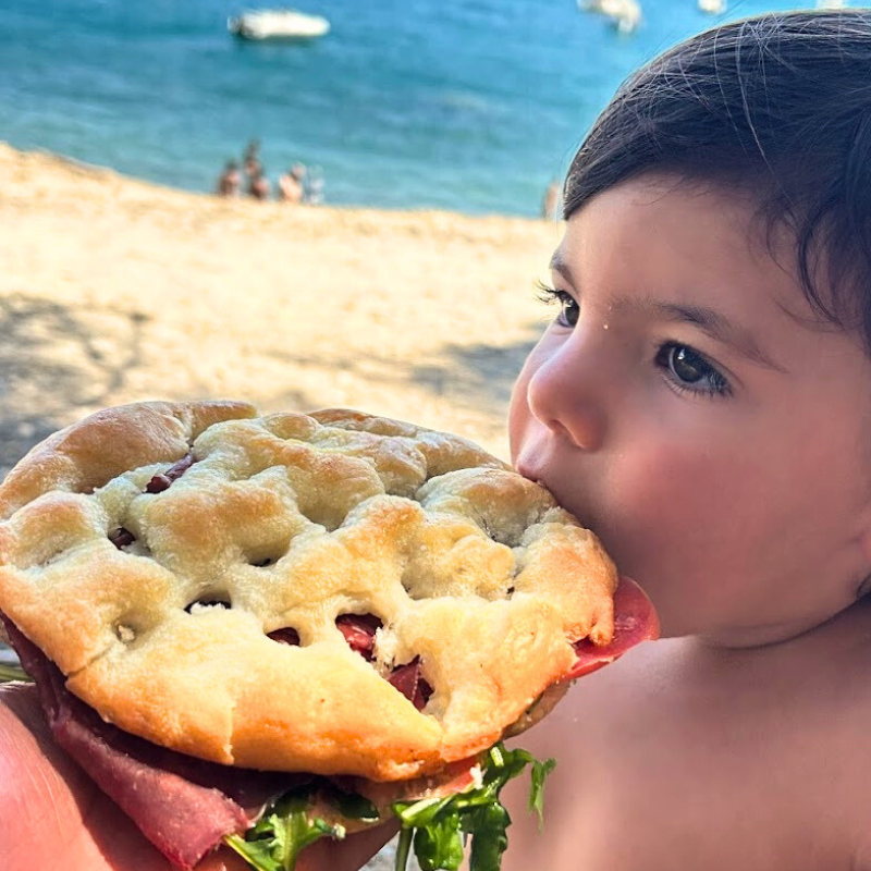 Focaccia ligure tonda all'olio extravergine di oliva