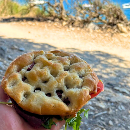 Focaccia ligure tonda all'olio extravergine di oliva