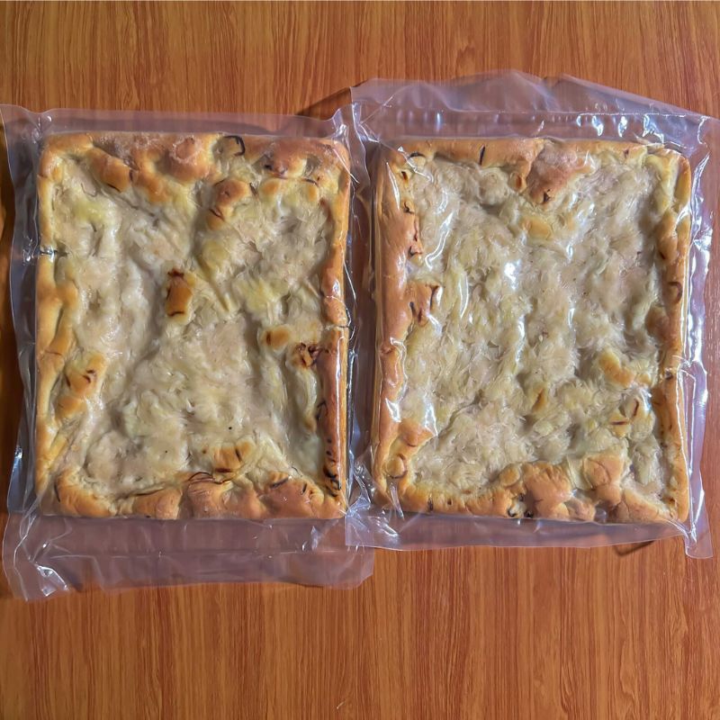 Focaccia ligure all'olio extravergine d'oliva e cipolla