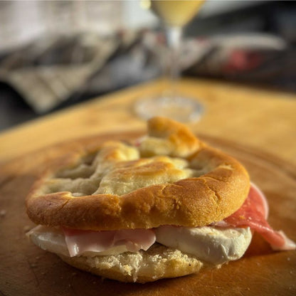 Focaccia ligure tonda all'olio extravergine di oliva