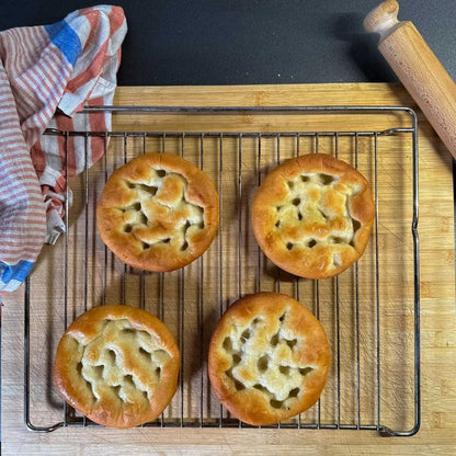 Focaccia ligure tonda all'olio extravergine di oliva
