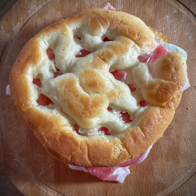 Focaccia ligure tonda all'olio extravergine di oliva