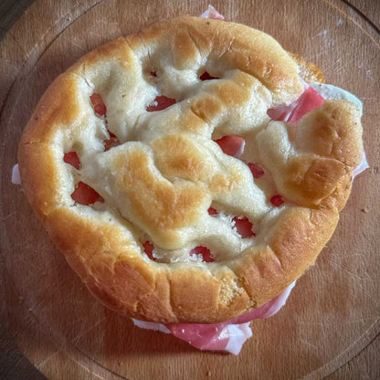 Focaccia ligure tonda all'olio extravergine di oliva
