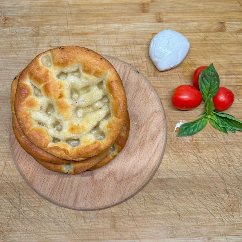 Focaccia ligure tonda all'olio extravergine di oliva
