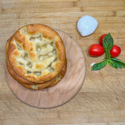 Focaccia ligure tonda all'olio extravergine di oliva