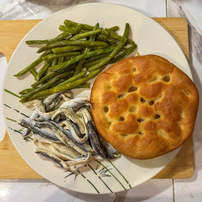Focaccia ligure tonda all'olio extravergine di oliva